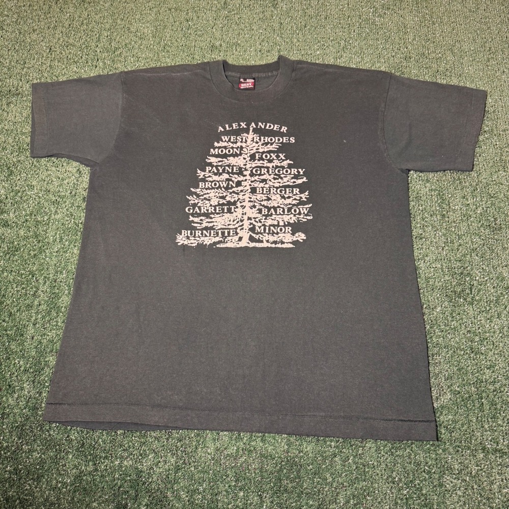 Vintage 1995 Alexander Family Reunion T Shirt XL Green Virginia Single Stitch
